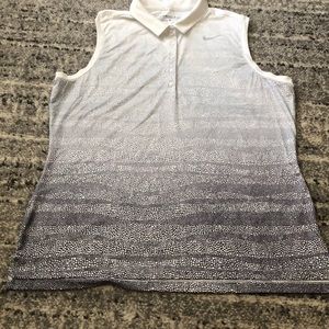 Black and white dri-fit nike shirt